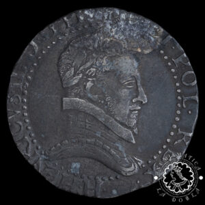 1579 - 1/2 FRANCO - Henri III - FRANCIA - Bordeaux - MBC+