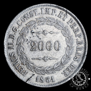 1851 - 2000 REIS - Pedro II - BRASIL - Río de Janeiro - MBC