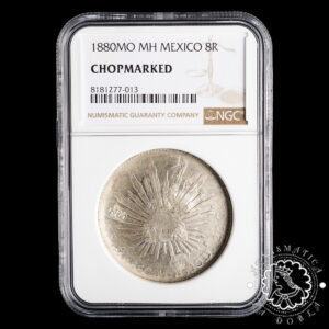 1880 - 8 REALES - MÉXICO - México MH - NGC Chopmarked