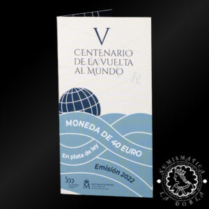 2022 - Cartera 40 EUROS - V Centenario de la Vuelta al Mundo - ESPAÑA