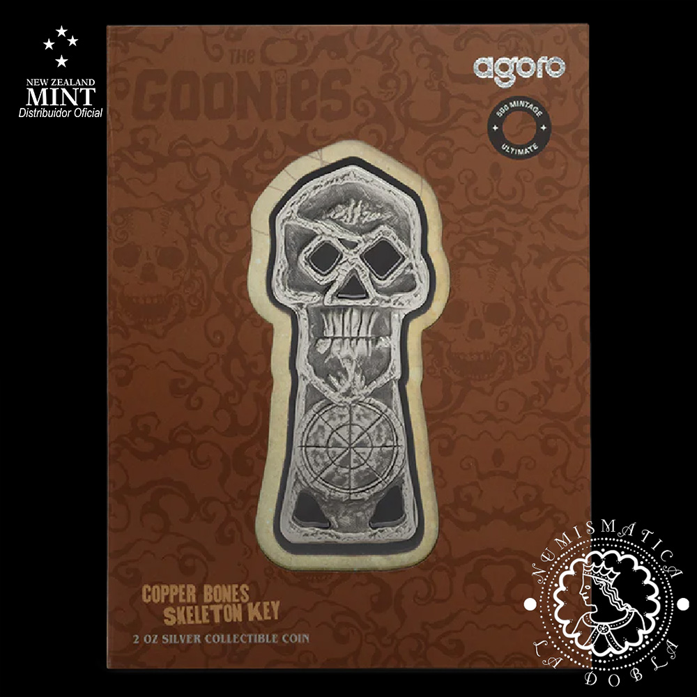 Goonies Copper Bones Skeleton Key Cookie Cutter – 3D Printed, Food Safe Plastic
