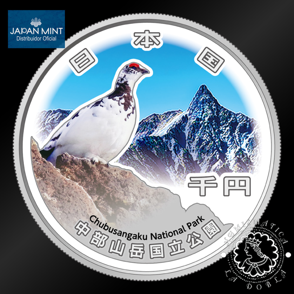 2025 – 1000 YENES Plata PROOF – Parque Nacional Chubu Sangaku – JAPÓN