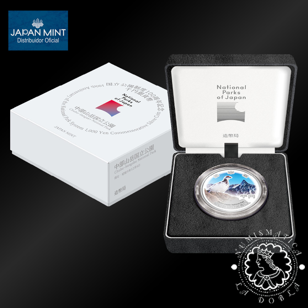 2025 – 1000 YENES Plata PROOF – Parque Nacional Chubu Sangaku – JAPÓN