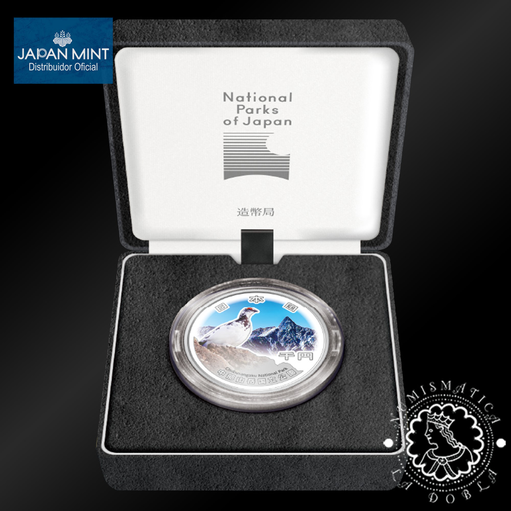 2025 – 1000 YENES Plata PROOF – Parque Nacional Chubu Sangaku – JAPÓN