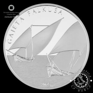 2025 - 6 EURO Plata PROOF - Barcos Croatas - Gajeta Falkusa - CROACIA
