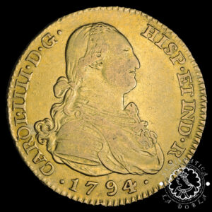 1794/3 - 2 ESCUDOS - Carlos IV - Madrid MF - MBC+