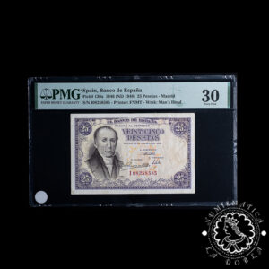1946 - 25 PESETAS - Flórez Estrada - Pick #130a Serie I - PMG 30