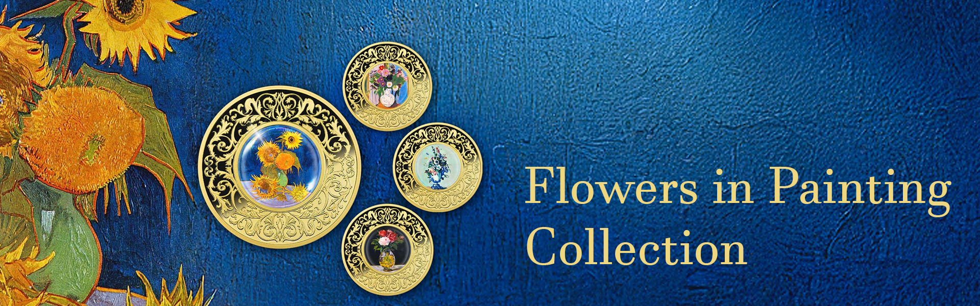 banner flowers in painting mennica horizontal