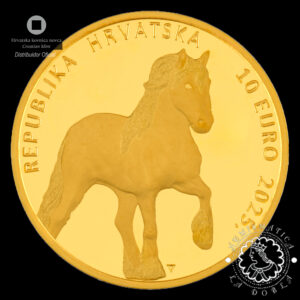 2025 - 10 EURO Oro PROOF - Croatian Coldblood Horse - CROACIA