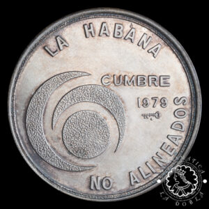 1979 - 20 Pesos Plata BU - Cumbre No Alineados - CUBA
