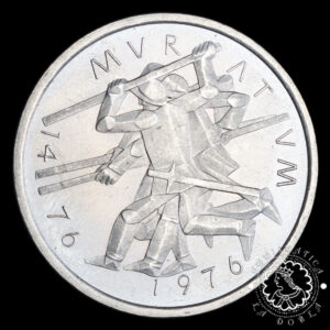 1976 - 5 FRANCOS PROOF - 500 An Batalla de Murten - SUIZA