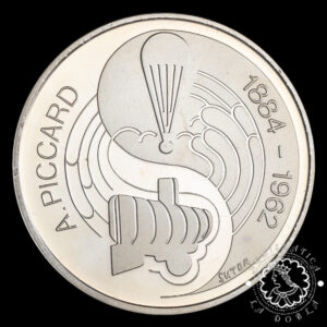1962 - 5 FRANCOS PROOF - 100 An Auguste Piccard - SUIZA