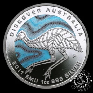 2011 - 1 Onza Plata PF 1$ - Discover Australia - Emu - AUSTRALIA