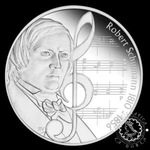 2010 - 1 Onza Plata PROOF 1$ - Robert Schumann - TUVALU