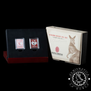 2013 - 10 DOLLAR Plata PROOF + Sello - Kangaroo and Map - AUSTRALIA