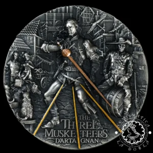 2022 - Estuche 5 DOLLARS HR - The Three Musketeers - D'artagnan - NIUE