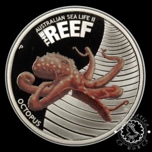 2012 - 50 CENTS Plata PROOF - Australian Sea Life II - Octopus - AUSTRALIA