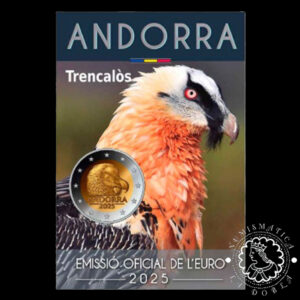 2025 - Cartera Oficial 2 Euro - Coincard BU - ANDORRA (Quebrantahuesos)
