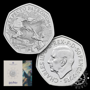 2025 - Cartera Oficial 50 Pence - Coincard BU - REINO UNIDO (Harry Potter - Patronus)