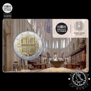 2025 - Cartera Oficial 2 Euro - Coincard BU - FRANCIA (Notre Dame)