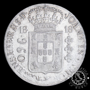 1818 - 960 REIS - Joao VI - BRASIL - Río de Janeiro - MBC (Sobre 8R FVII Lima)