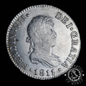 1811 - 2 REALES - Fernando VII - Cádiz CI - MBC+
