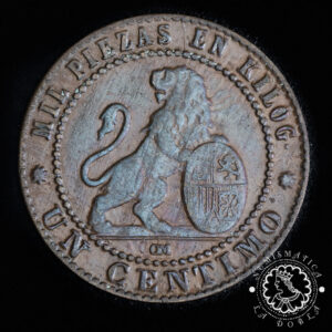 1870 - 1 CÉNTIMO - Gobierno Provisional - EBC-