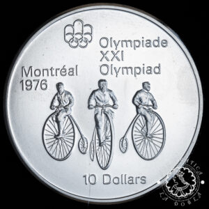 1974 - 10 DOLLARS Plata - Montreal 1976 - CANADÁ