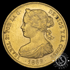 1862 - 100 REALES - Isabel II - Madrid - EBC+