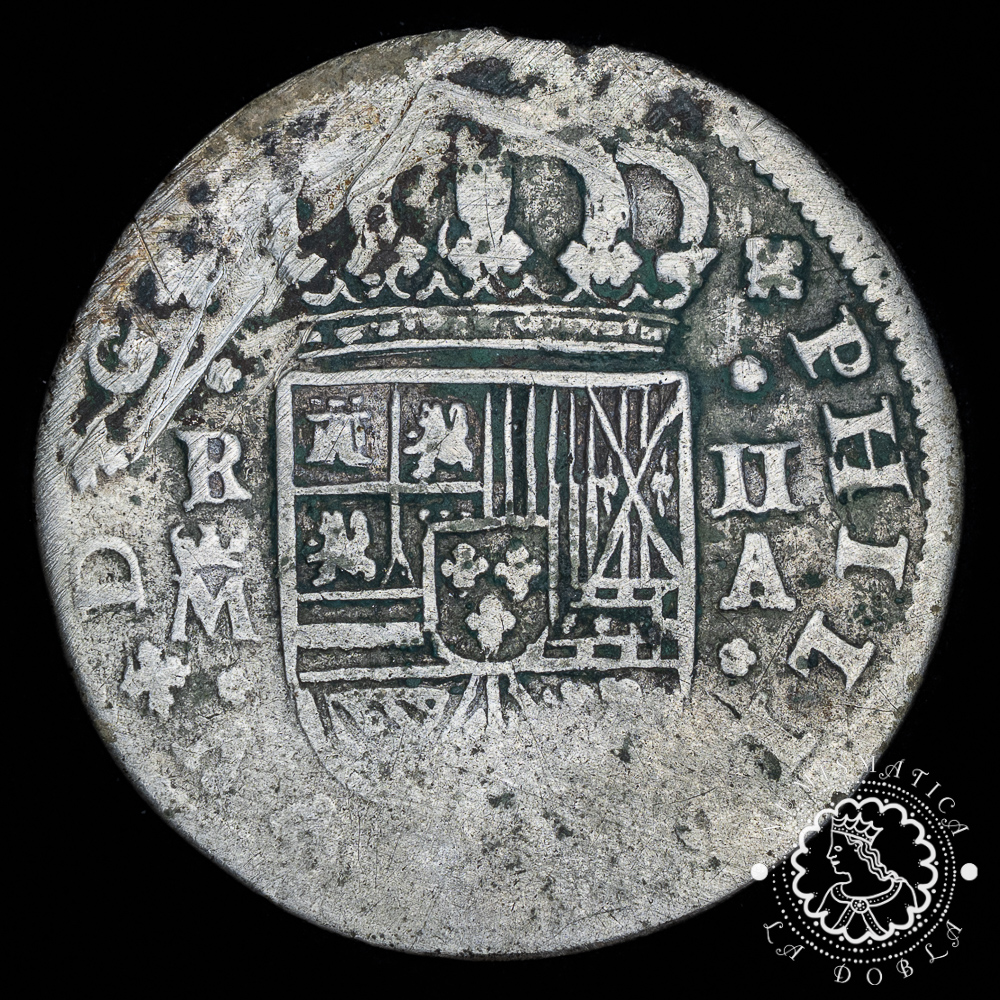 1723 – 2 REALES – Felipe V – Madrid A – BC