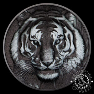 2026 - 5 DOLLARS Plata OB - Black and White - Tigre - CIT