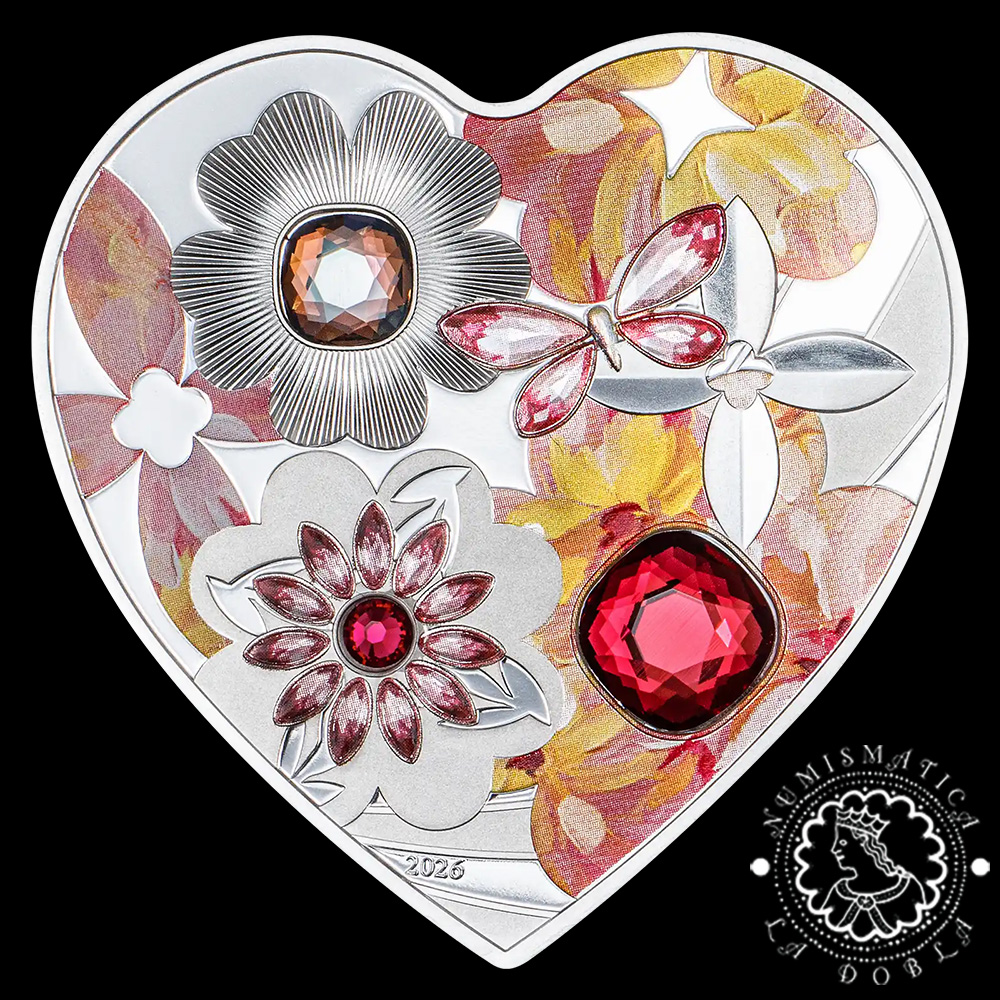 2026 – 5 DOLLARS Plata PROOF – Brilliant Love – Flor – CIT