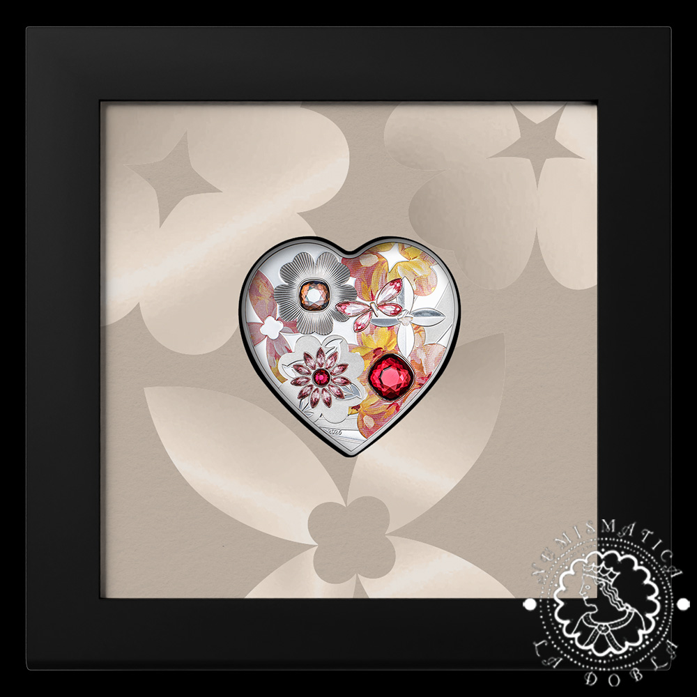 2026 – 5 DOLLARS Plata PROOF – Brilliant Love – Flor – CIT