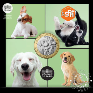 2025 - 5 Euro SC - Protectora de Animales - Perro - FRANCIA