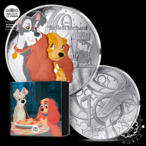 2025 - 10 EURO Plata PROOF - Clásicos Disney - Dama y Vagabundo - FRANCIA