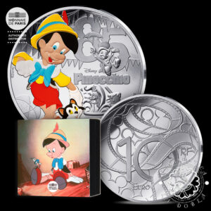2025 - 10 EURO Plata PROOF - Clásicos Disney - Pinocho - FRANCIA