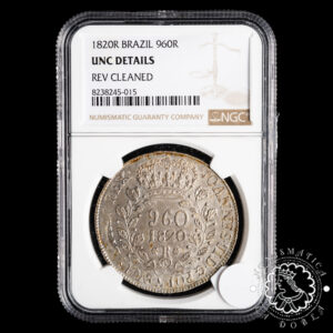 1820 - 960 REIS - Joao VI - BRASIL - RÍO de JANEIRO - NGC UNC Details