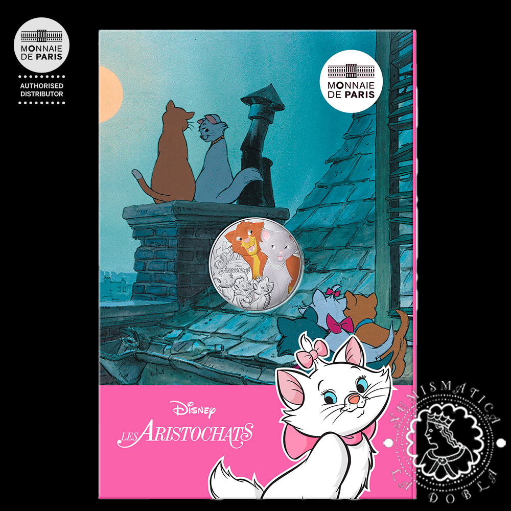 2025 – Cartera 10 EURO SC – Clásicos Disney – Aristogatos – FRANCIA