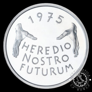 1975 - Estuche 5 FRANCOS PROOF - Heredio Nostro Futurm - SUIZA