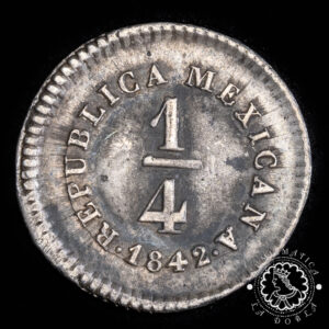 1842 - 1/4 REAL - MÉXICO - México - MBC+