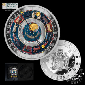 2025 - 5 EURO Plata PROOF - City Hall Clocks - Gdansk - MALTA