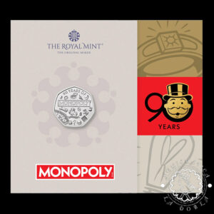 2025 - Cartera Oficial 50 PENCE - Coincard BU - REINO UNIDO (Monopoly)