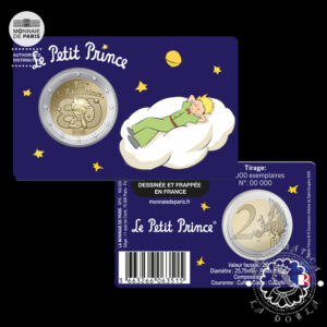 2026 - Cartera Oficial 2 Euro - Coincard BU - FRANCIA (El Principito - Nube)