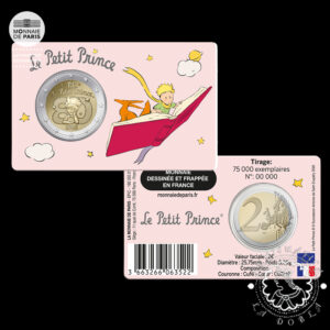2026 - Cartera Oficial 2 Euro - Coincard BU - FRANCIA (El Principito - Libro)