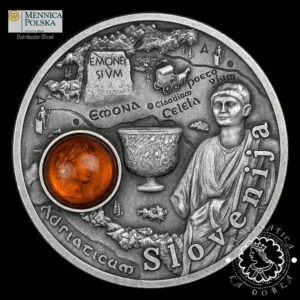 2025 - 1 DOLLAR Plata PROOF - Ruta del Ámbar - Eslovenia - MENNICA POLSKA