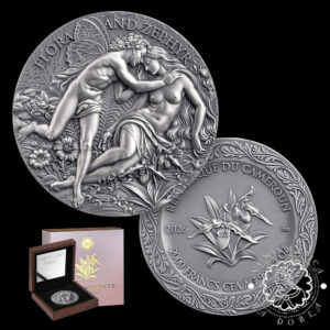 2026 - 2000 FRANCOS Plata PROOF AR - Celestial Beauty - Flora y Céfiro - MINT XXI