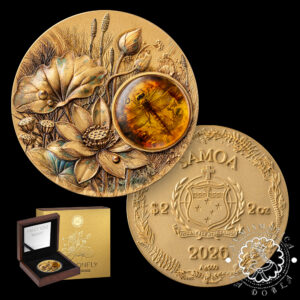 2026 - 2 DOLLARS Plata PROOF AR - Amber Mirage - Dragonfly - MINT XXI