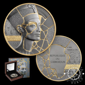 2026 - 2000 FRANCOS Plata PROOF AR - Kintsugi Art - Nefertiti - MINT XXI