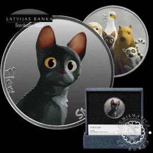 2025 - 5 EURO Plata PROOF - Flow - LETONIA