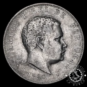 1899 - 1000 REIS - Carlos I - PORTUGAL - Lisboa - MBC+